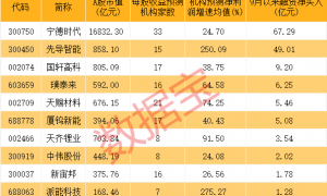 11股获资金大举加仓，机构预测业绩将高增长