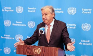 联合国秘书长敦促安理会不辜负大众对和平的期望